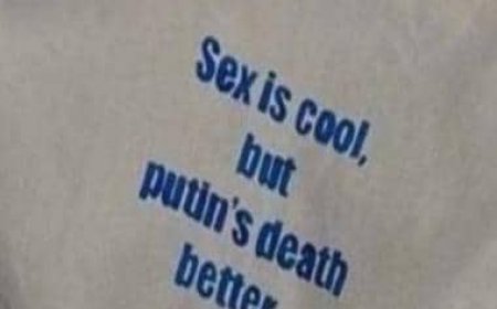 ‘Sex is cool, but Putin’s death better': Russian woman fined for text on tote bag
