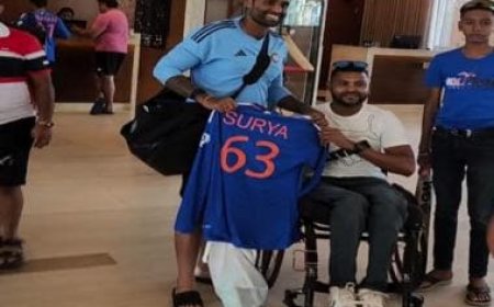 Watch: Suryakumar Yadav gifts jersey to fan after match-winning knock