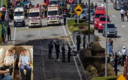 WATCH: Horror hits highway in Malaysia as private jet crashes on commuters; at least 10 dead