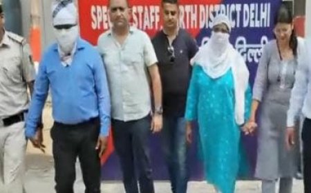 WATCH: Senior Delhi govt officer accused of raping friend's daughter tries to escape with wife ahead of arrest