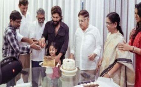 Allu Arjun wins National Award for Pushpa: The Rise; celebrates with his Sneha, kids