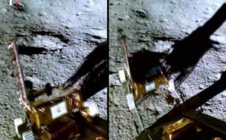 Chandrayaan-3: ISRO releases video of rover 'Pragyan' rolling down to lunar surface from lander
