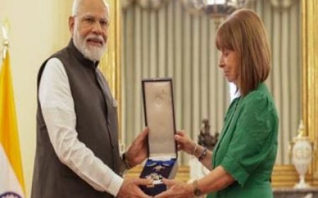 India News Updates: PM Modi conferred with the Grand Cross of the Order of Honour by Greek President