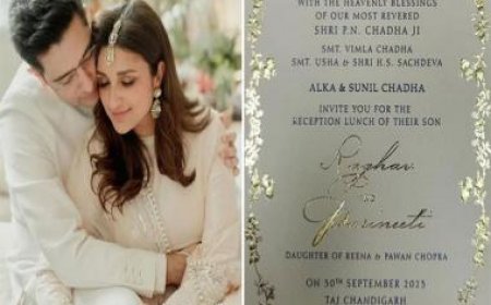 Parineet Chopra and Raghav Chadha's wedding invitation goes viral, reception to be held on September 30