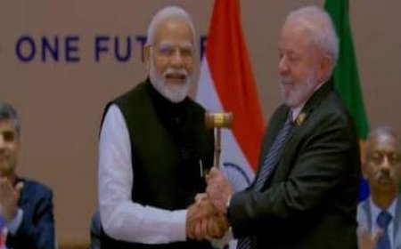 WATCH: PM Modi hands over the gavel of G20 presidency to Brazil's Lula da Silva