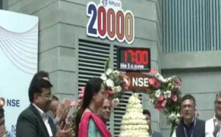 NSE celebrates as Nifty touches 20,000-mark for first time ever