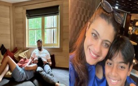 Here are some adorable moments of Ajay Devgn and Kajol with their son Yug on his 13th birthday
