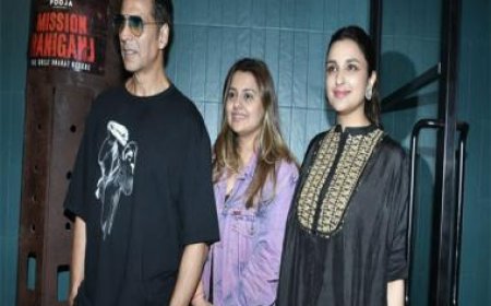 Parineeti Chopra exudes elegance as she steps out to promote Mission Raniganj with Akshay Kumar 