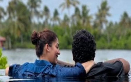 Jawan: Nayanthara's pool side relaxation with husband Vignesh Shivan is 'Bliss'