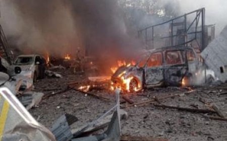 Ukrainian drone strikes Russia's Kursk city