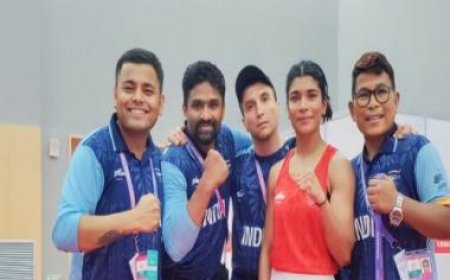 Asian Games 2023: Boxer Nikhat Zareen qualifies for quarterfinals in women's 50kg category; Shiva Thapa, Sanjeet bow out
