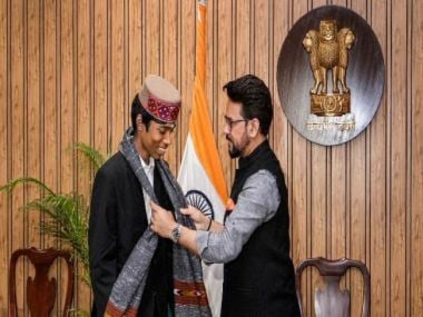 Watch: Praggnanandhaa felicitated by Sports Minister Anurag Thakur, chess prodigy 'happy' to see the sport grow