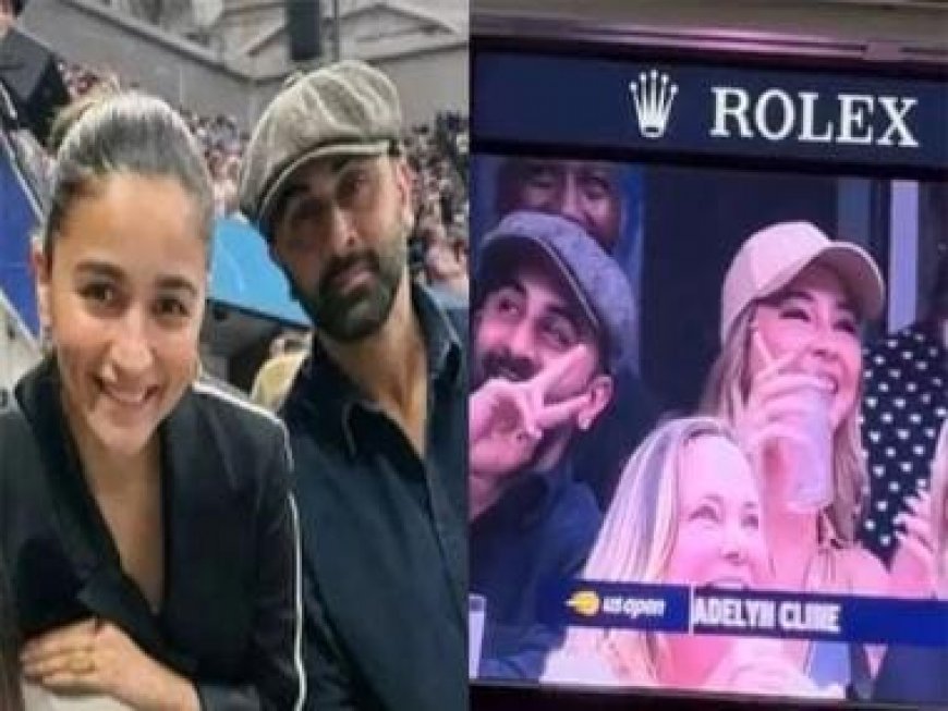 Ranbir Kapoor photobombs actress Madelyn Cline at US Open 2023, netizens react