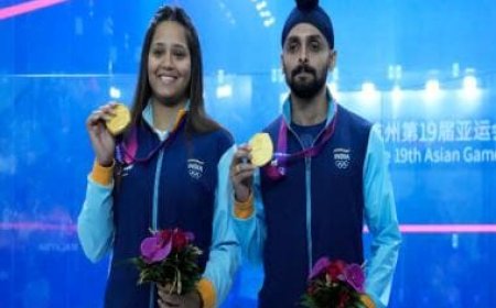 Asian Games 2023: Dipika Pallikal-Harinder Pal Singh pair wins squash mixed doubles gold; Saurav Ghoshal collects silver