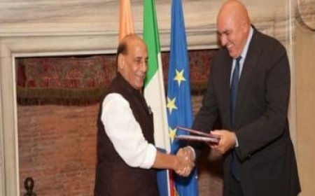 India, Italy sign agreement on defence cooperation as Rajnath Singh meets Italian counterpart in Rome