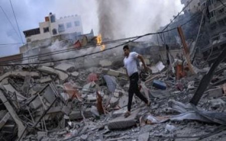 Gaza has one exit route and Israel is bombing it. Where do its people go?