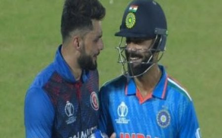 World Cup 2023: Virat Kohli, Naveen-ul-Haq bury the hatchet with a hug during India-Afghanistan match in Delhi