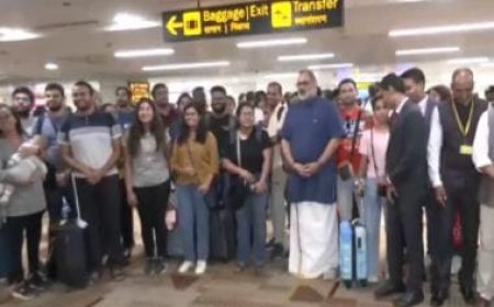 First flight carrying 212 Indian nationals from war-battered Israel lands in Delhi