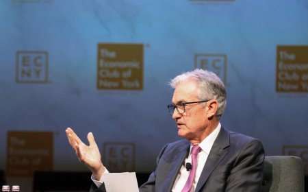 Stock futures down as Wall Street takes in Powell's latest comments