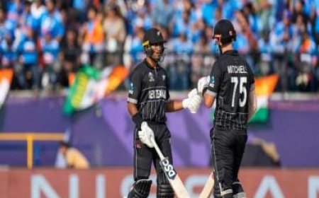 India vs New Zealand LIVE Score, World Cup Match at Dharamsala: NZ 221/4; Mitchell scores century as Kiwis eye big total