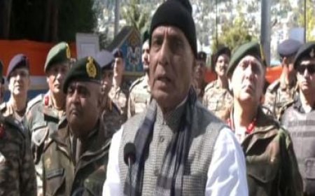 Defence Minister Rajnath Singh pays tribute to soldiers, performs Shashtra Puja in Arunachal's Tawang