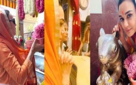 Preity Zinta nails her ethnic look on Karwa Chauth, visits Siddhivinayak temple; see post