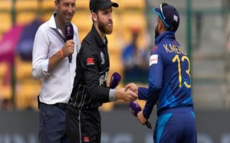 New Zealand vs Sri Lanka Highlights, World Cup 2023: Black Caps virtually through to semis after five-wicket win