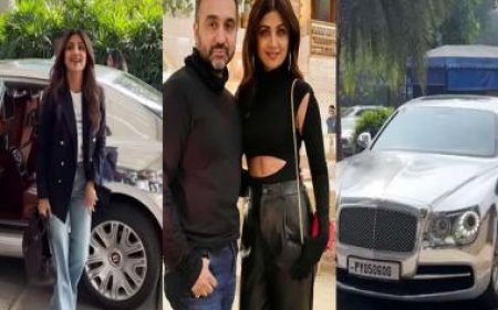Shilpa Shetty flaunts a 5 crore Bentley Flying Spur'; looking at her and Raj Kundra's net worth of over Rs 4,000 crore