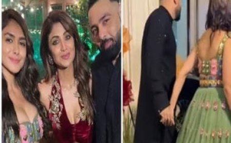 Rapper Badshah and actress Mrunal Thakur spark dating rumours at Shilpa Shetty's Diwali bash, netizens react