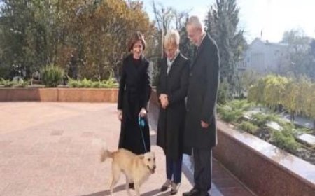 Moldovan president's dog bites Austrian president and gets a toy