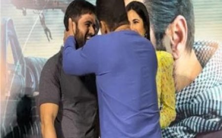 Salman Khan playfully kisses Emraan Hashmi at Tiger 3 event, leaves Katrina Kaif stunned