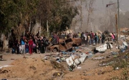 Patients and staff leave Gaza's biggest hospital, and dozens are killed at a crowded refugee camp