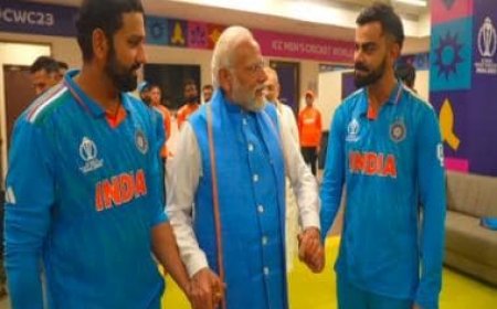 Watch: PM Narendra Modi consoled Team India in the dressing room after World Cup loss