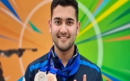 Anish Bhanwala wins 25m Rapid Fire bronze in World Cup Final