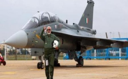 'Sense of pride, optimism about our national potential': PM Modi after flying on Tejas Fighter Jet