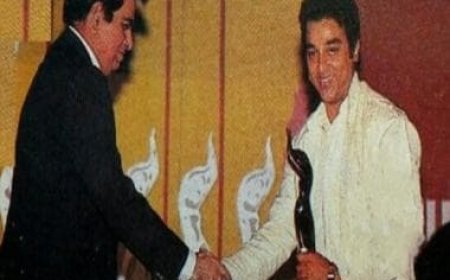 When Kamal Haasan held Dilip Kumar’s hand and begged to work with him in Thevar Magan's remake