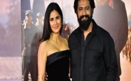 Vicky Kaushal and Katrina Kaif twin in black at 'Sam Bahadur' screening, netizens share reactions