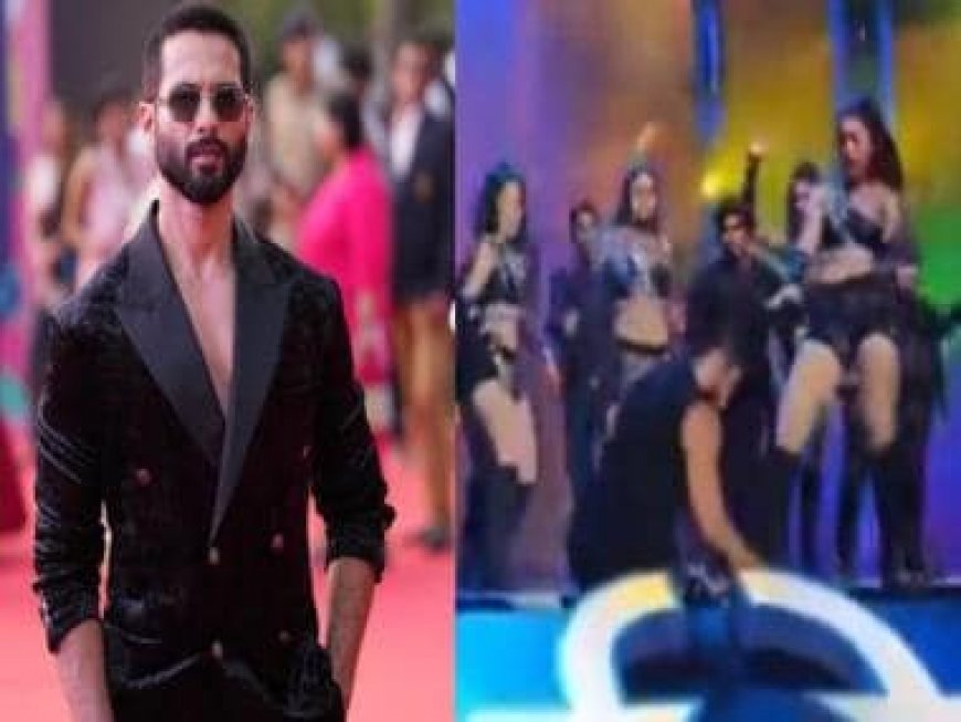IFFI 2023: Shahid Kapoor falls on the stage while performing, video goes viral