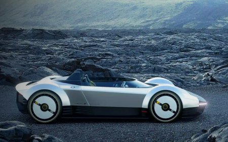 This beautiful, futuristic sports car has an unusual origin
