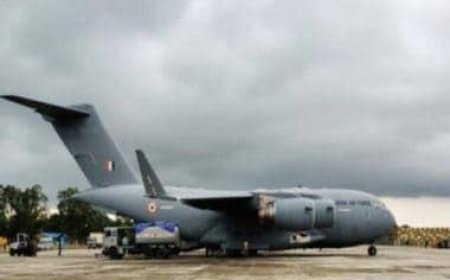 IAF's C-17 aircraft successfully airdrops heavy platform in a military zone