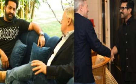 Netflix CEO Ted Sarandos arrives in India, meets 'RRR' stars Ram Charan and Junior NTR