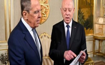 Russia's foreign minister tours North Africa as anger toward the West swells across the region