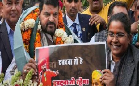 "Dabdabba tha, dabdabba rahega...": Brij Bhushan after his aide Sanjay Singh wins WFI election