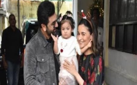 Ranbir Kapoor and Alia Bhatt leave for New Year's vacation with daughter Raha, the new viral princess
