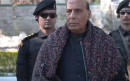 'Necessary steps are being taken': Defence Minister Rajnath Singh reviews security situation in J&amp;K