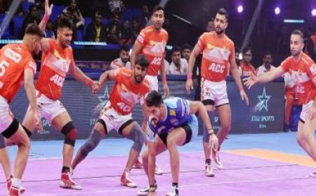 PKL 2023-24: Parteek Dahiya stars in Gujarat Giants' 51-42 victory over Bengal Warriors