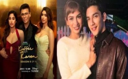 Koffee With Karan 8: Karan Johar asks Khushi Kapoor if she's dating 'The Archies' co-star Vedang Raina, actress reacts