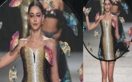 Ananya Panday walks with a giant sieve at Paris Fashion Week 2024, netizens share reactions