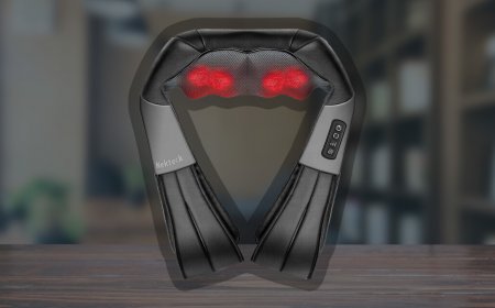 A bestselling heated neck and back massager that shoppers say is a 'symphony of relief' is on sale for $50