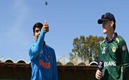 India vs Ireland LIVE Score, ICC Under-19 Cricket World Cup, Group A match in Bloemfontein